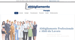 Desktop Screenshot of abbigliamentoprofessionaleperugia.com