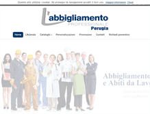 Tablet Screenshot of abbigliamentoprofessionaleperugia.com